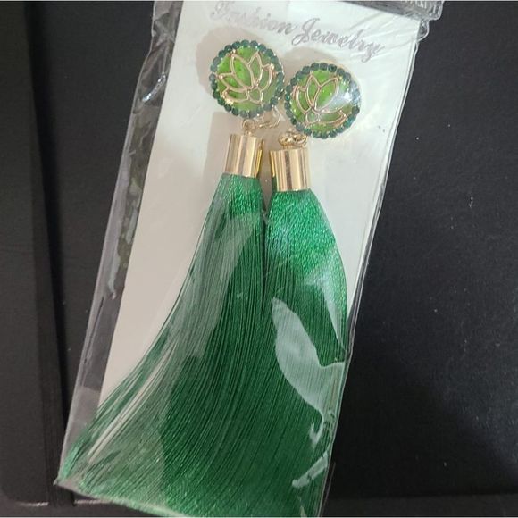 Women Bohemian Crystal Long TasselEarrings - Picture 8 of 13